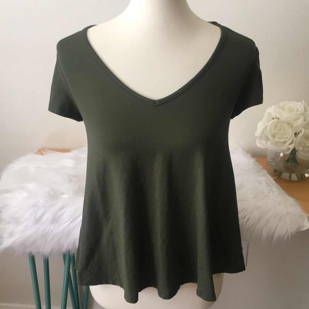 Green Top Stretchy * Color Swatch * Size Small‎
